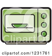 Poster, Art Print Of Green Microwave Icon