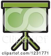 Green Projector Screen Icon