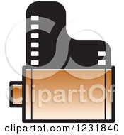 Poster, Art Print Of Brown Film Roll Icon