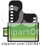 Poster, Art Print Of Green Film Roll Icon