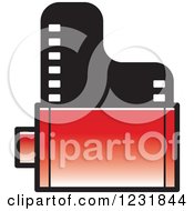 Poster, Art Print Of Red Film Roll Icon