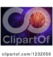 Clipart Of A 3d Chaotic Fiber Optics Structure Royalty Free Illustration by Mopic
