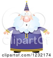 Poster, Art Print Of Surprised Gasping Male Wizard