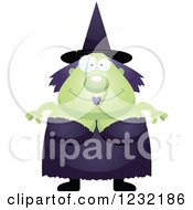 Poster, Art Print Of Happy Green Witch