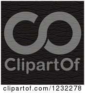 Clipart Of A Seamless Black Leater Texture Royalty Free Illustration