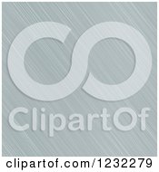 Clipart Of A Diagonal Brushed Aluminum Background Royalty Free Illustration