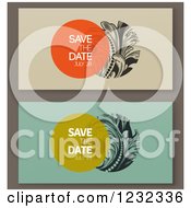 Poster, Art Print Of Baroque Save The Dates With Sample Text