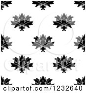 Poster, Art Print Of Seamless Black And White Damask Background Pattern 3