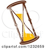 Poster, Art Print Of Brown And Yellow Hourglass 3