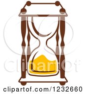 Poster, Art Print Of Brown And Yellow Hourglass 4