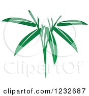 Clipart Of A Green Leaf And Reflection Logo 18 Royalty Free Vector Illustration