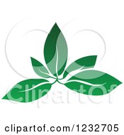 Poster, Art Print Of Green Leaf And Reflection Logo 4