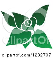 Poster, Art Print Of Green Leaf And Reflection Logo 6