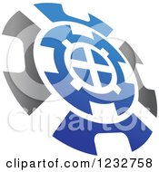 Poster, Art Print Of Blue And Gray Target Logo 3