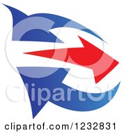 Poster, Art Print Of Blue And Red Arrow Logo 5