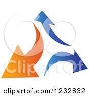 Blue And Orange Arrow Logo 5