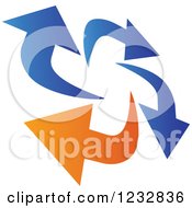 Blue And Orange Arrow Logo 9
