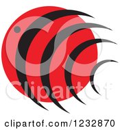 Poster, Art Print Of Red And Black Fish Logo