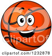 Poster, Art Print Of Happy Basketball Character 2