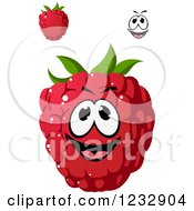 Clipart Of A Happy Raspberry Smiling Royalty Free Vector Illustration