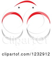 Poster, Art Print Of Red And Black Crab Logo And Reflection