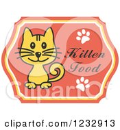 Poster, Art Print Of Cat On A Kitten Food Label