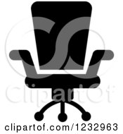 Poster, Art Print Of Black And White Chair Business Icon