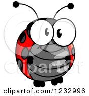 Poster, Art Print Of Cute Happy Ladybug