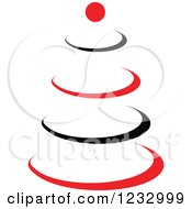 Poster, Art Print Of Red And Black Tree Logo