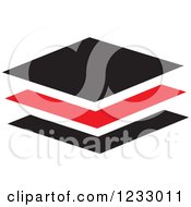 Poster, Art Print Of Red And Black Tiles Logo