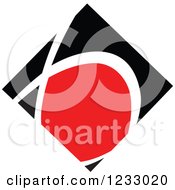 Poster, Art Print Of Red And Black Diamond Logo 3