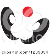 Poster, Art Print Of Red And Black Butterfly Logo