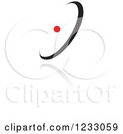 Poster, Art Print Of Red And Black Abstract Logo And Reflection 9