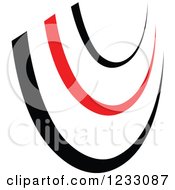 Poster, Art Print Of Red And Black Swoosh Logo