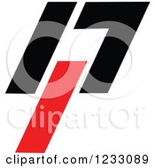 Poster, Art Print Of Red And Black Abstract Logo 29