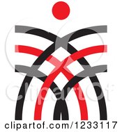 Poster, Art Print Of Red And Black Abstract Logo 13