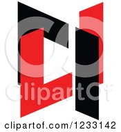 Poster, Art Print Of Red And Black Abstract Logo 28