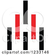 Poster, Art Print Of Red And Black Abstract Logo 17