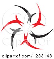 Poster, Art Print Of Red And Black Abstract Logo 24