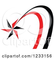 Red And Black Shooting Star Logo