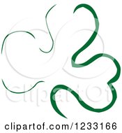 Clipart Of A Sketched Green Shamrock Clover Royalty Free Vector Illustration by Vector Tradition SM