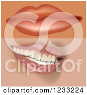 Clipart Of Female Mouths 2 Royalty Free Vector Illustration