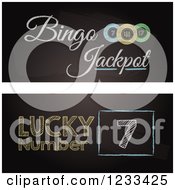 Poster, Art Print Of Bingo Blackboard Website Banners