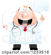 Clipart Of A Happy Talking Surgeon Doctor Or Veterinarian Guy Royalty Free Vector Illustration