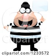 Poster, Art Print Of Happy Talking Robber Burglar Guy