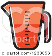 Poster, Art Print Of Red Measuring Cup