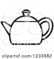 Black And White Tea Pot