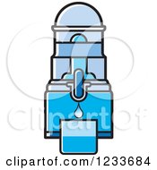 Clipart Of A Blue Water Filter Royalty Free Vector Illustration