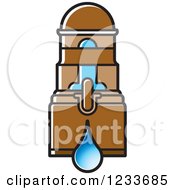Clipart Of A Brown Water Filter Royalty Free Vector Illustration by Lal Perera
