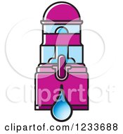 Clipart Of A Purple Water Filter Royalty Free Vector Illustration by Lal Perera